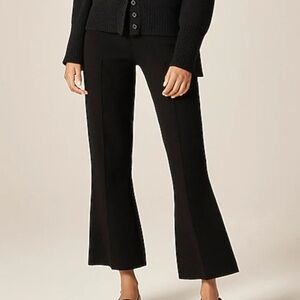 J crew black New Delaney kickout sweater pant